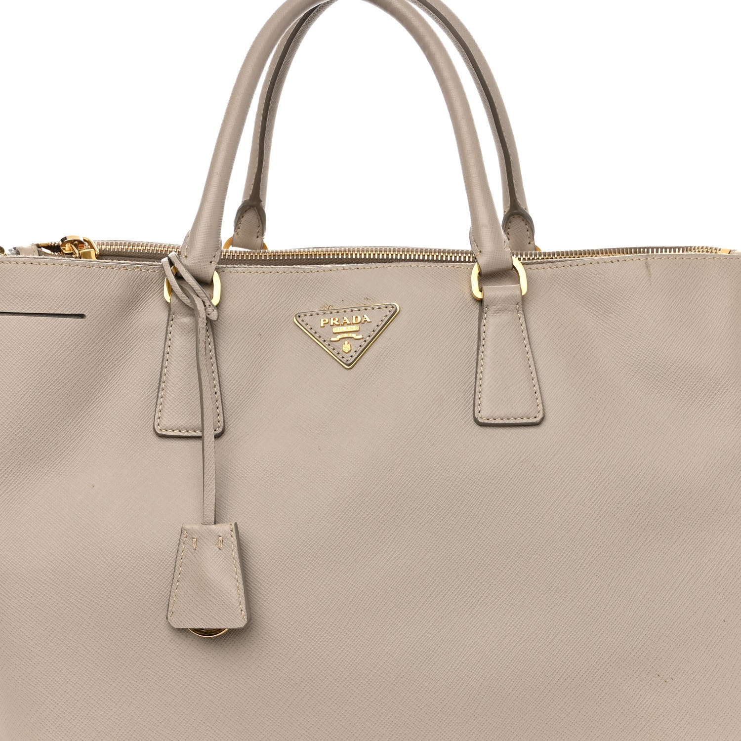 Prada Saffiano Lux Extra Large Galleria Double Zip Tote Pomice 7 of 13