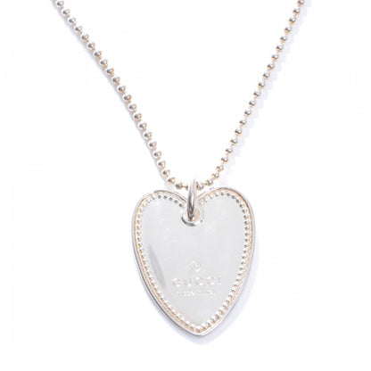 Gucci Sterling Silver Heart Tag Necklace 1 of 5