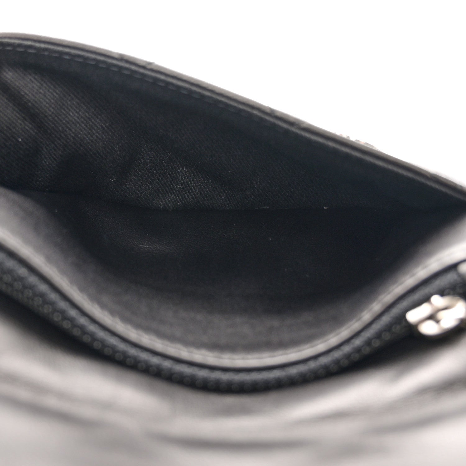 Chanel Lambskin Quilted Double Sided Wallet On Chain WOC Black 6 of 14