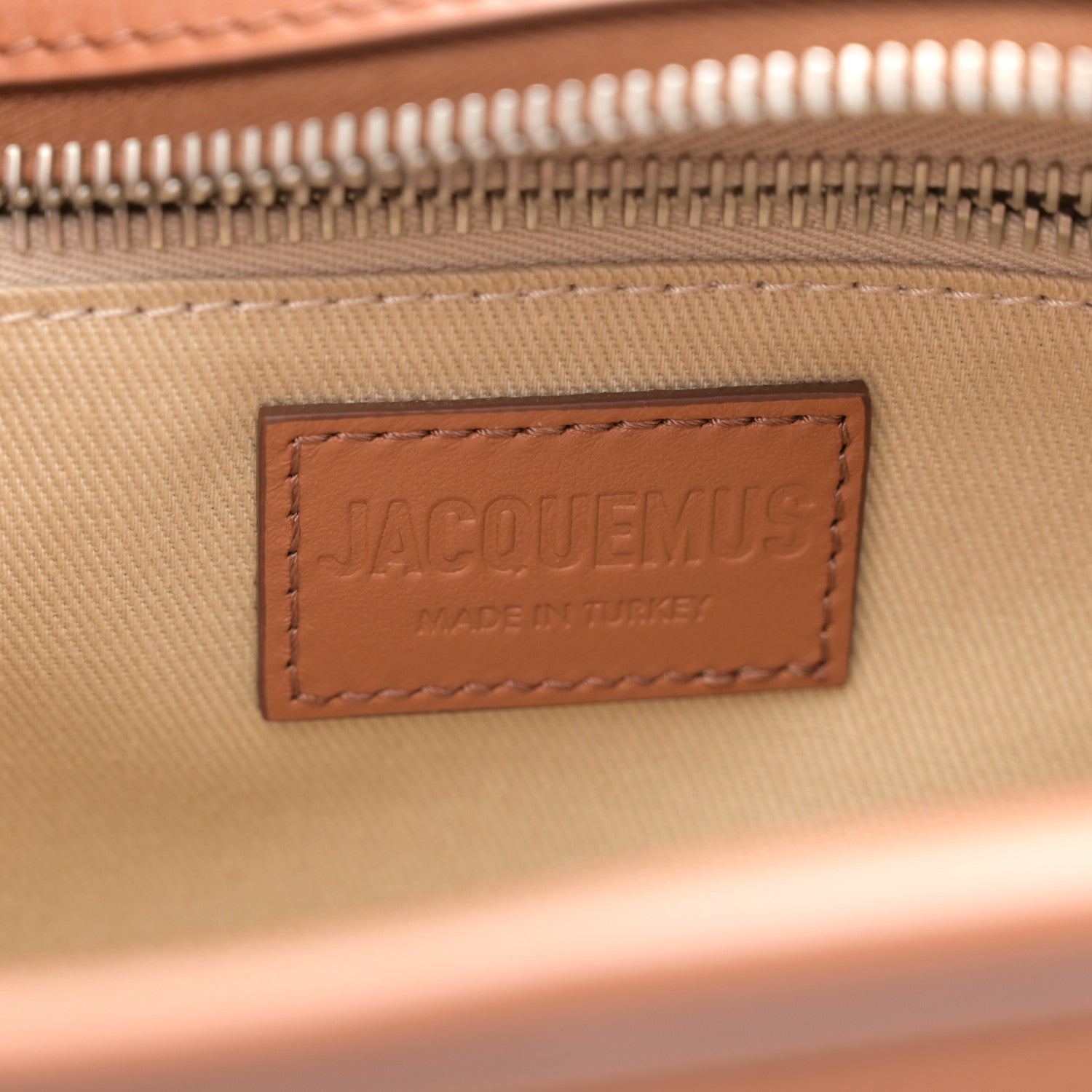 Jacquemus Smooth Calfskin Le Cuerda Horizontal Light Brown 6 of 9