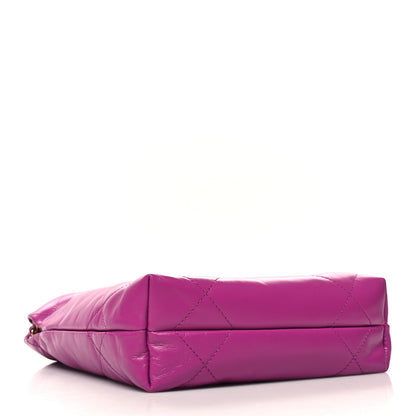 Chanel Shiny Calfskin Quilted Mini Chanel 22 Purple 4 of 11