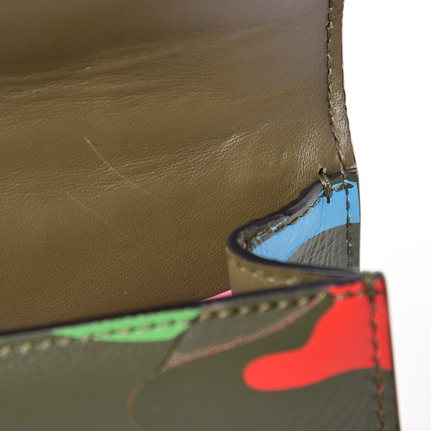 Nappa Canvas Camouflage Mini Glam Lock Rockstud Flap Multicolor