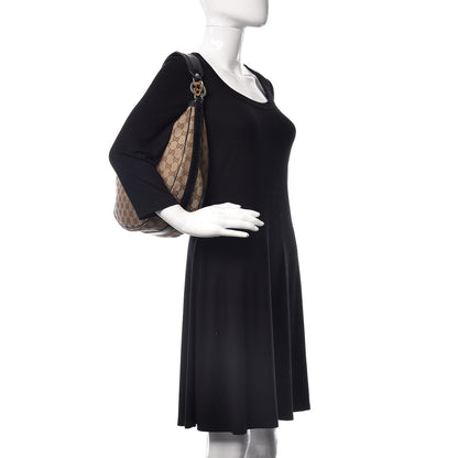 Gucci Monogram Large GG Twins Hobo Dark Brown 2 of 11