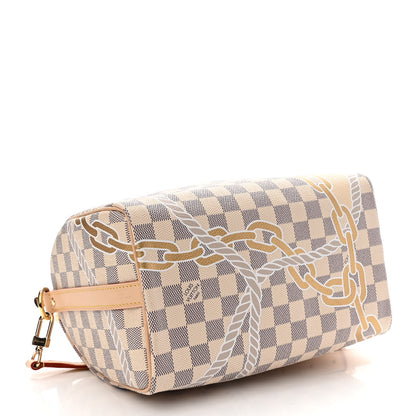 Louis Vuitton Damier Azur Nautical Speedy Bandouliere 25 4 of 9