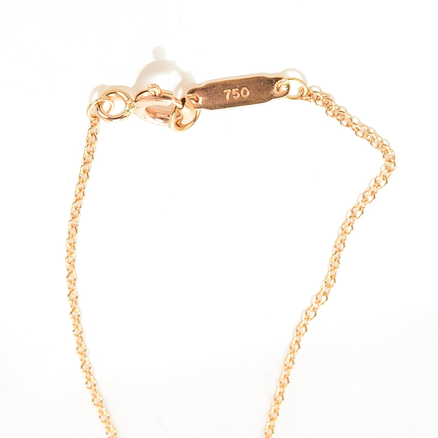 Tiffany 18K Rose Gold Mini Heart Key Pendant Necklace 5 of 6