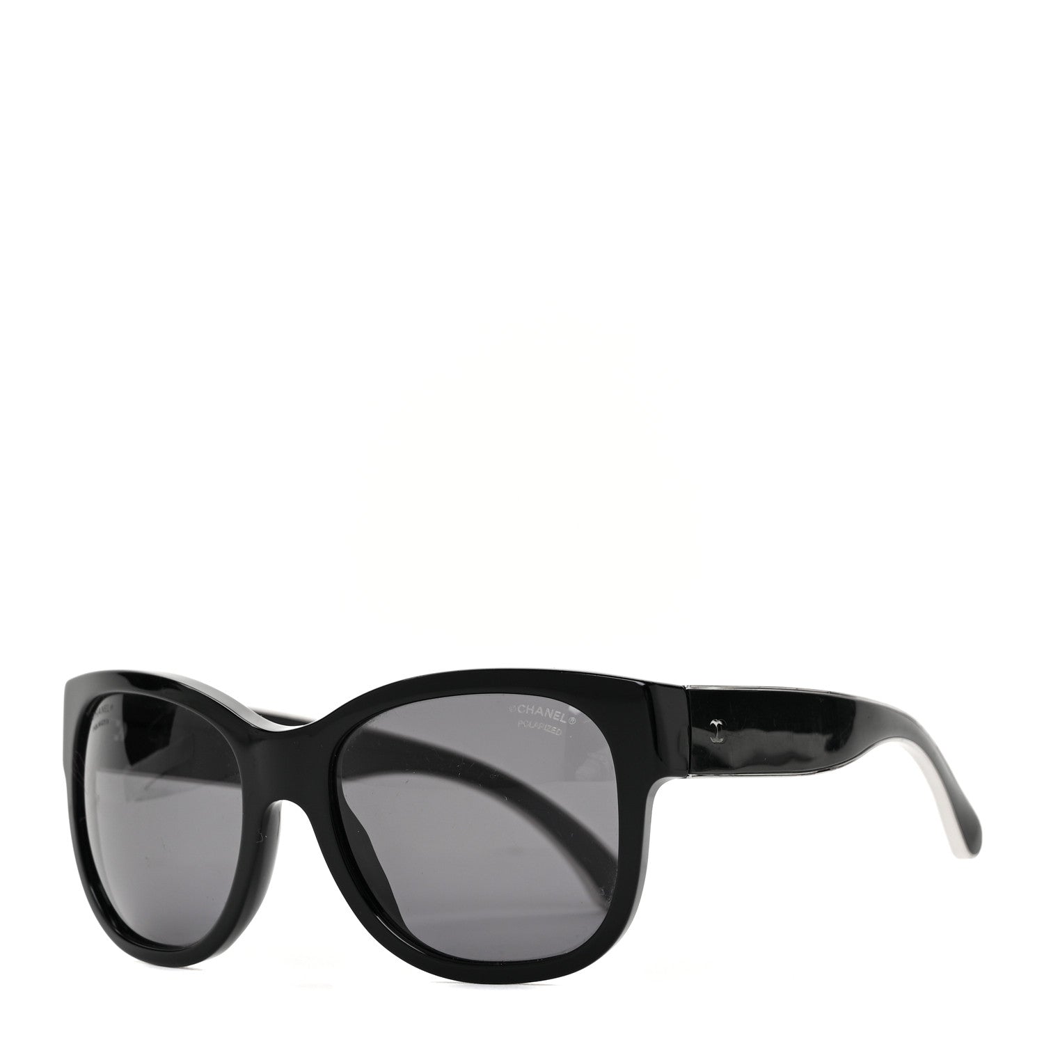 Chanel Acetate Metal Polarized CC Sunglasses 5270 Black Silver 1 of 6