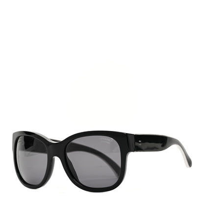 Chanel Acetate Metal Polarized CC Sunglasses 5270 Black Silver 1 of 6