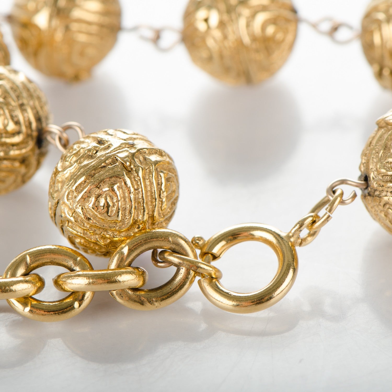Chanel CC Bead Bracelet Gold 4 of 6