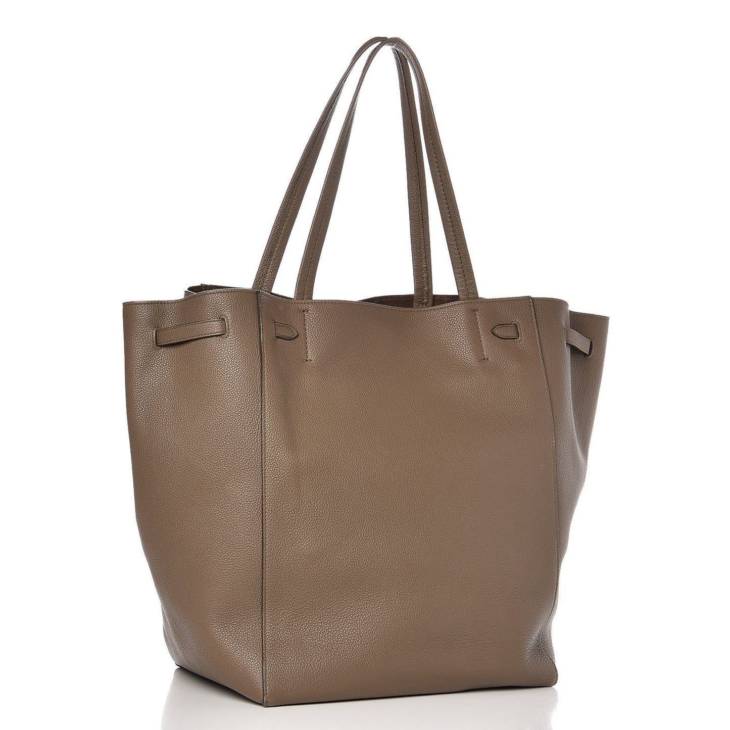 Soft Grained Calfskin Medium Belt Cabas Phantom Taupe
