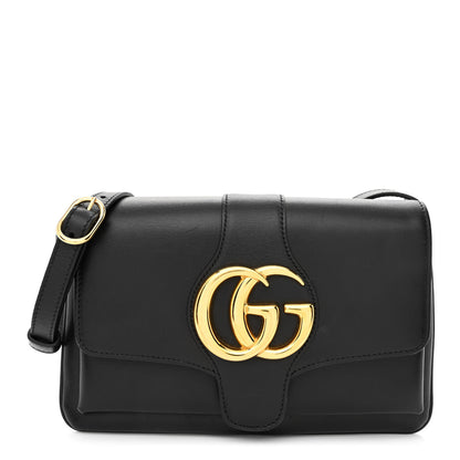 Gucci Vitello Palmellato Lux Small Arli Flap Shoulder Bag Black 1 of 11