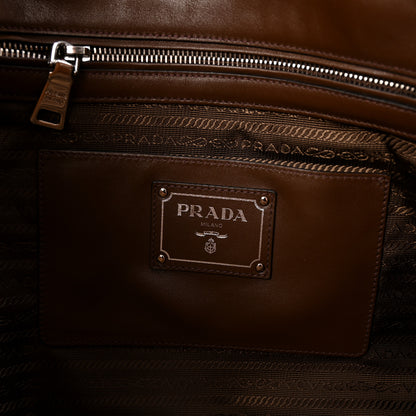 Prada Soft Calf Shopping Tote Palissandro 6 of 9