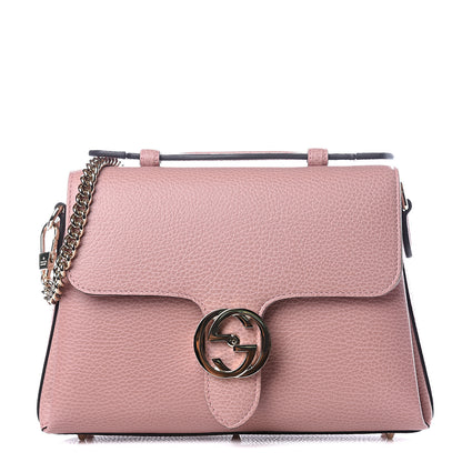 Gucci Dollar Calfskin Interlocking G Top Handle Shoulder Bag Soft Pink 1 of 11