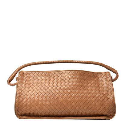 Bottega Veneta Nappa Intrecciato Shoulder Bag Camel 1 of 9