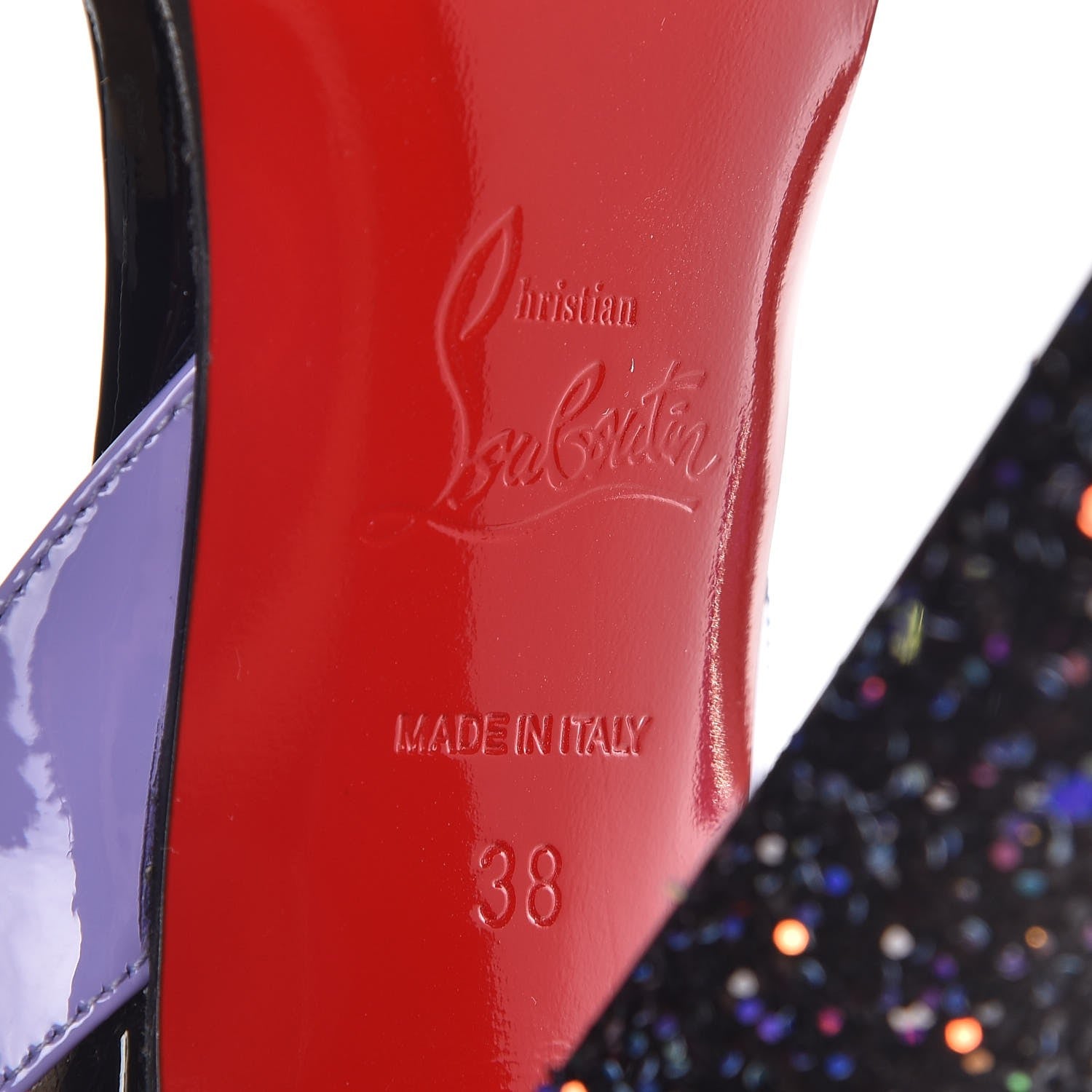 Christian Louboutin Mesh Patent Volumetric 120 Sandals 38 Sunset 6 of 8