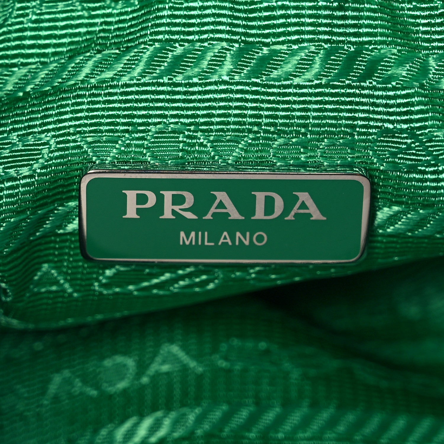 Prada Tessuto Nylon Gaufre Shoulder Bag Menta 6 of 9
