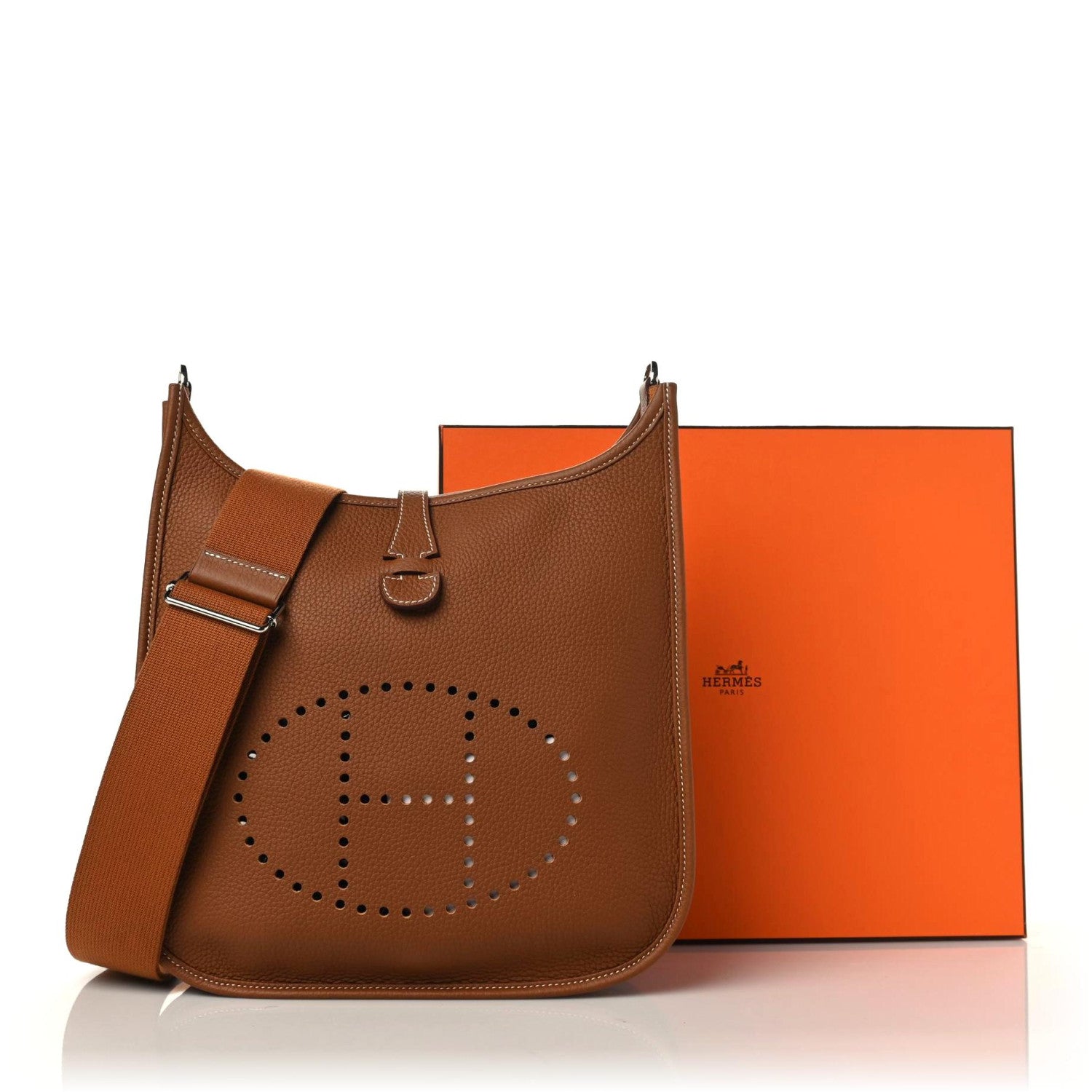 Hermes Taurillon Clemence Evelyne III PM Gold 3 of 9
