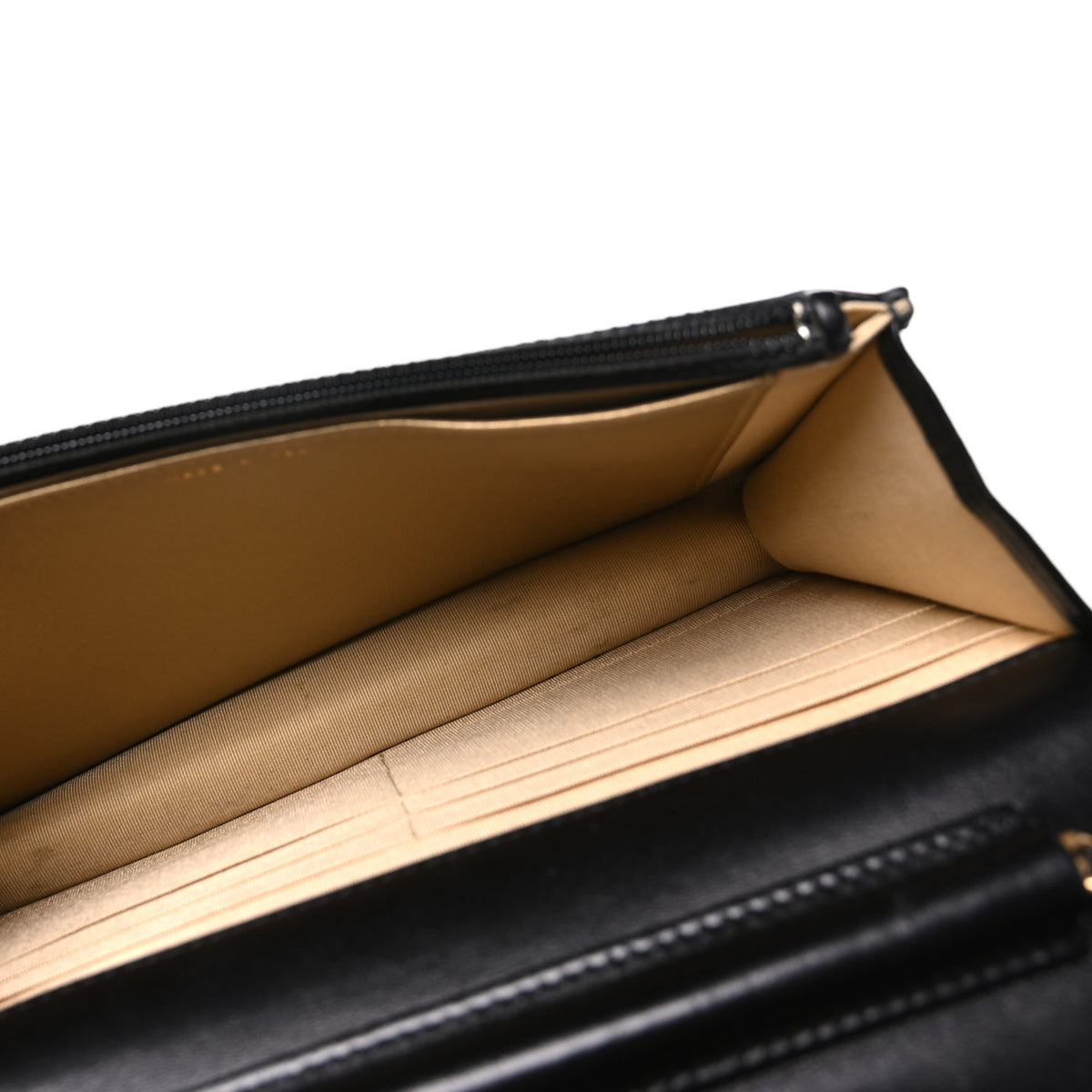 Lambskin Quilted CC Pearl Crush Wallet on Chain WOC Black