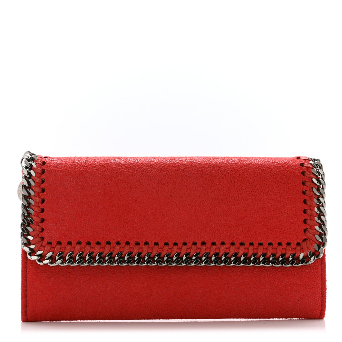 Shaggy Deer Falabella Flap Wallet Red