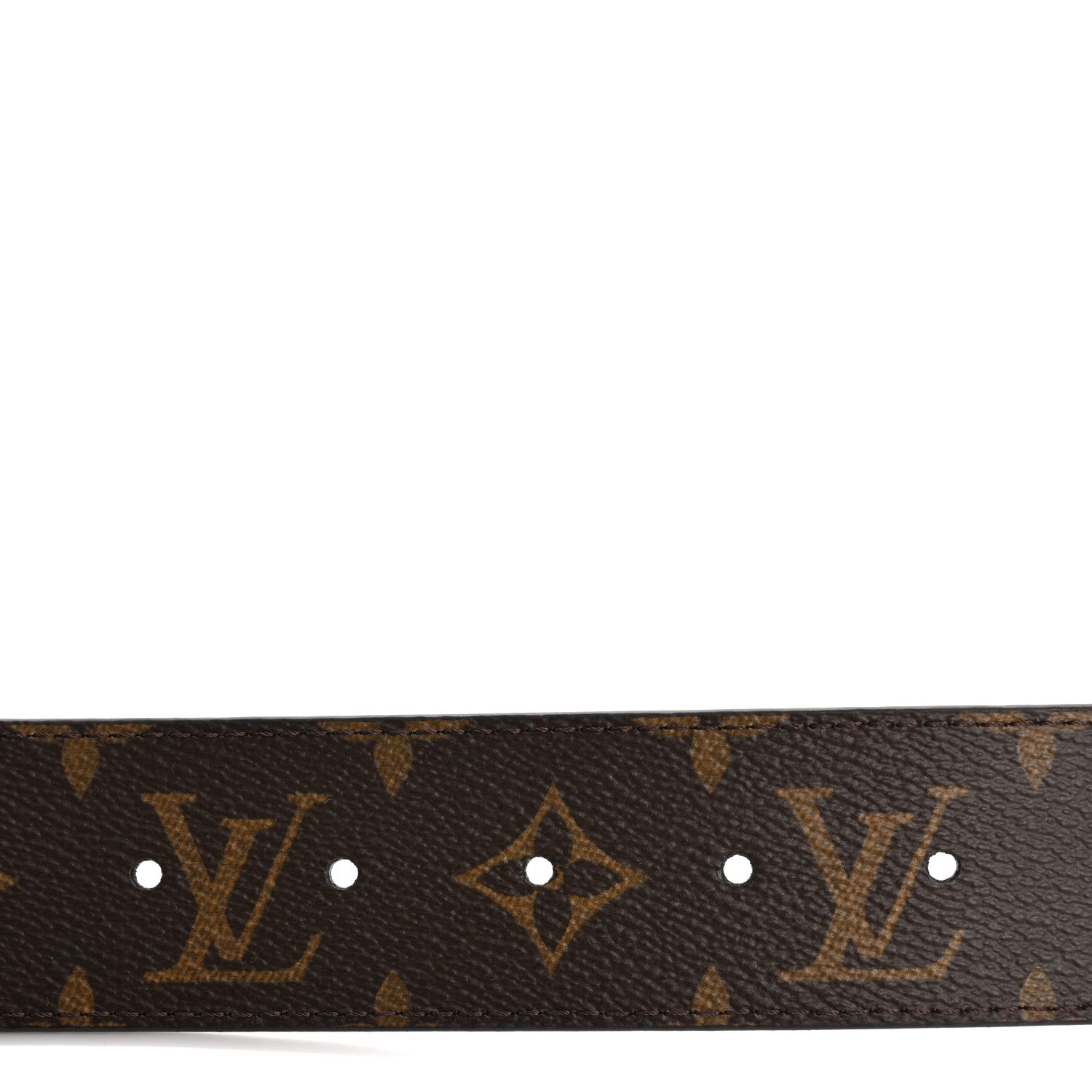 Louis Vuitton Calfskin Monogram 40mm LV Initiales Reversible Belt 85 34 Black 3 of 6
