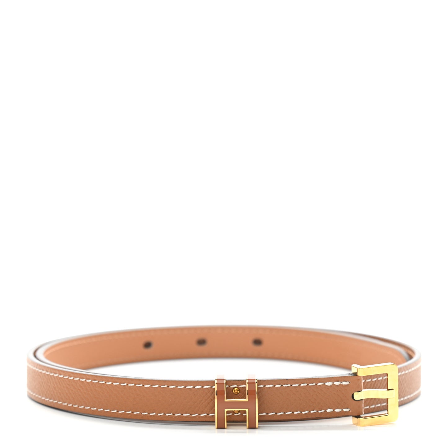 Epsom 15mm Pop H Belt 75 Gold