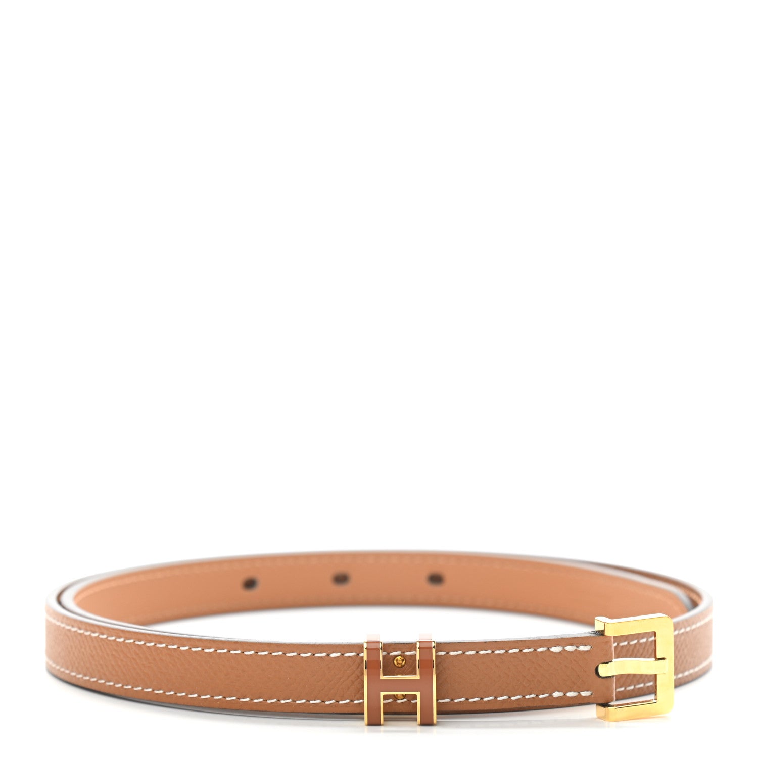 Hermes Epsom 15mm Pop H Belt 75 Gold 1 of 5