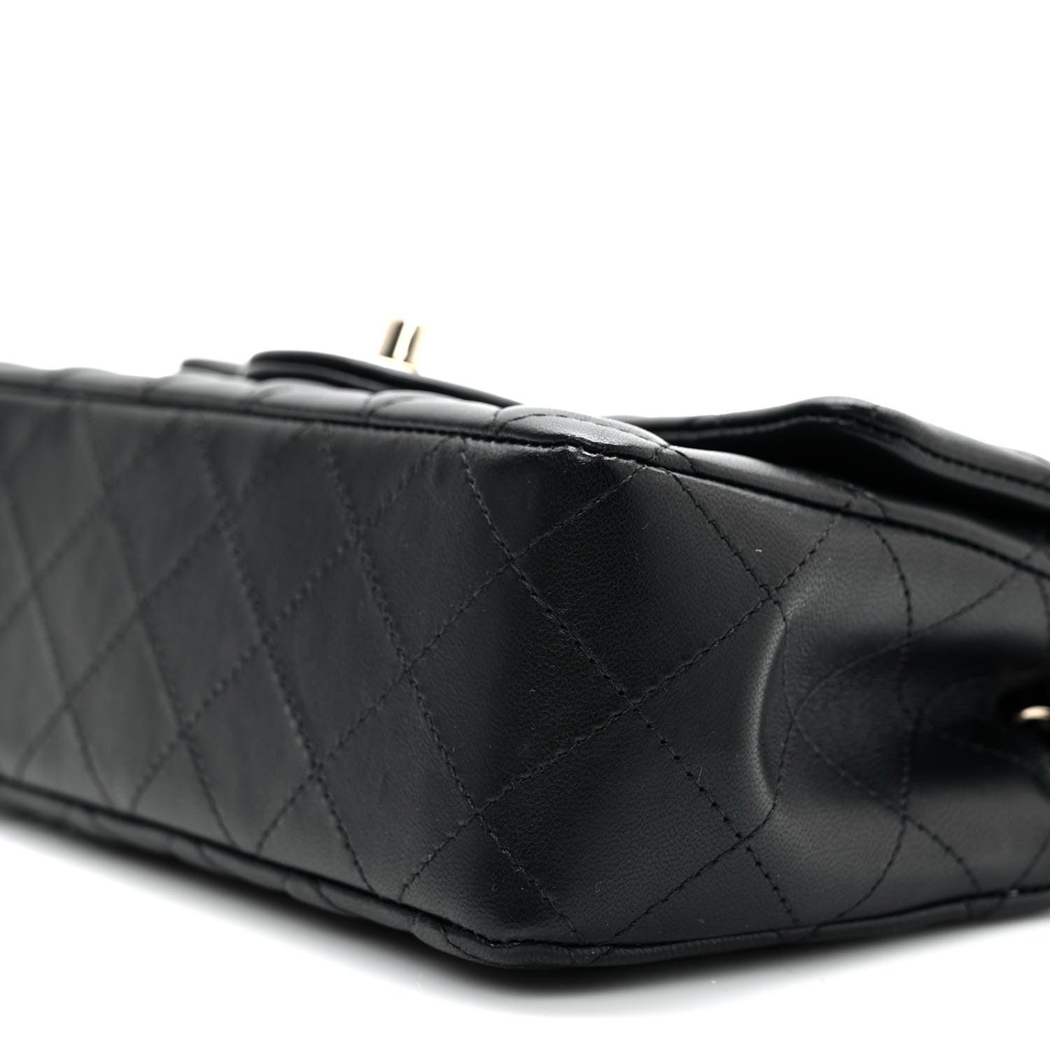 Chanel Lambskin Quilted Mini Rectangular Flap Black 9 of 9