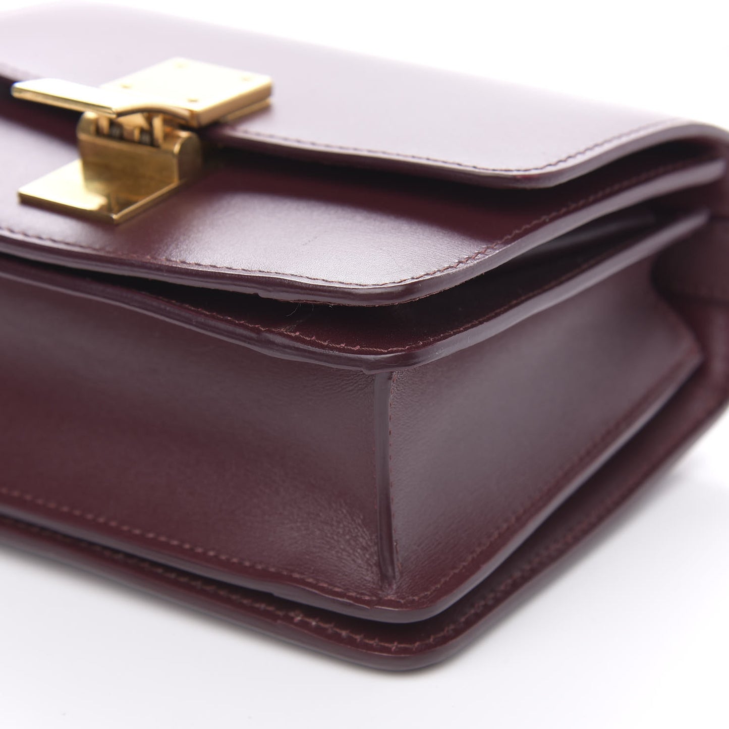 Smooth Calfskin Small Classic Box Flap Bag Red
