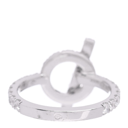 Hermes 18K White Gold Diamond Finesse Ring 50 5.25 3 of 6
