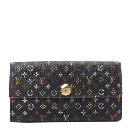 Louis Vuitton Monogram Multicolor Sarah Wallet Black Grenade 1 of 8