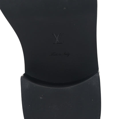 Louis Vuitton Calfskin Oversized Chain Academy Loafers 39 Black 6 of 7