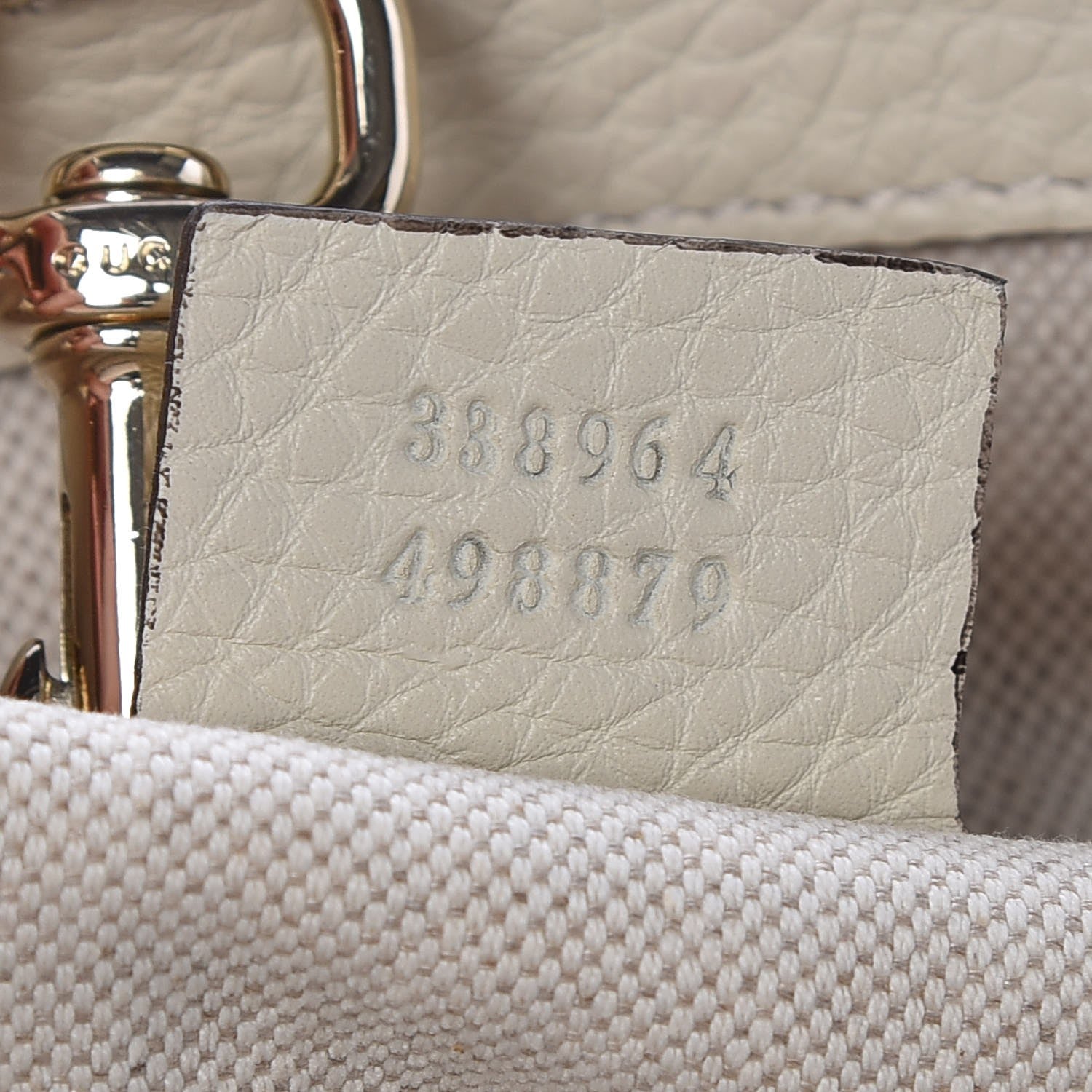 Gucci Straw Calfskin Large Bamboo Shopper Tote Natural 7 of 14