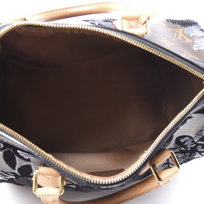 Louis Vuitton Monogram Fleur De Jais Sequins Speedy 30 4 of 12