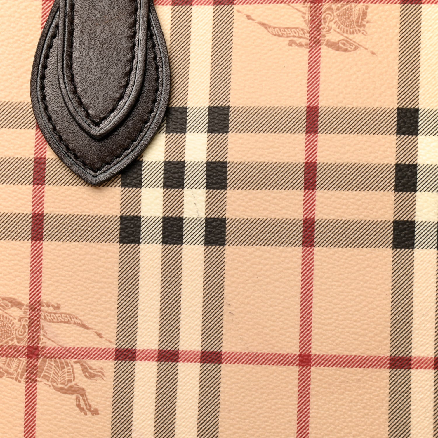 Burberry Haymarket Check Small Onslow Tote Chocolate 13 of 13