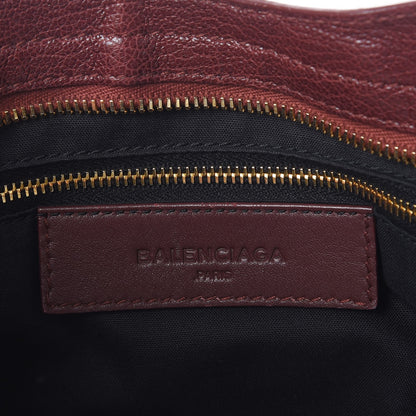 Balenciaga Chevre Gold Metallic Edge Hardware City Bordeaux 7 of 12
