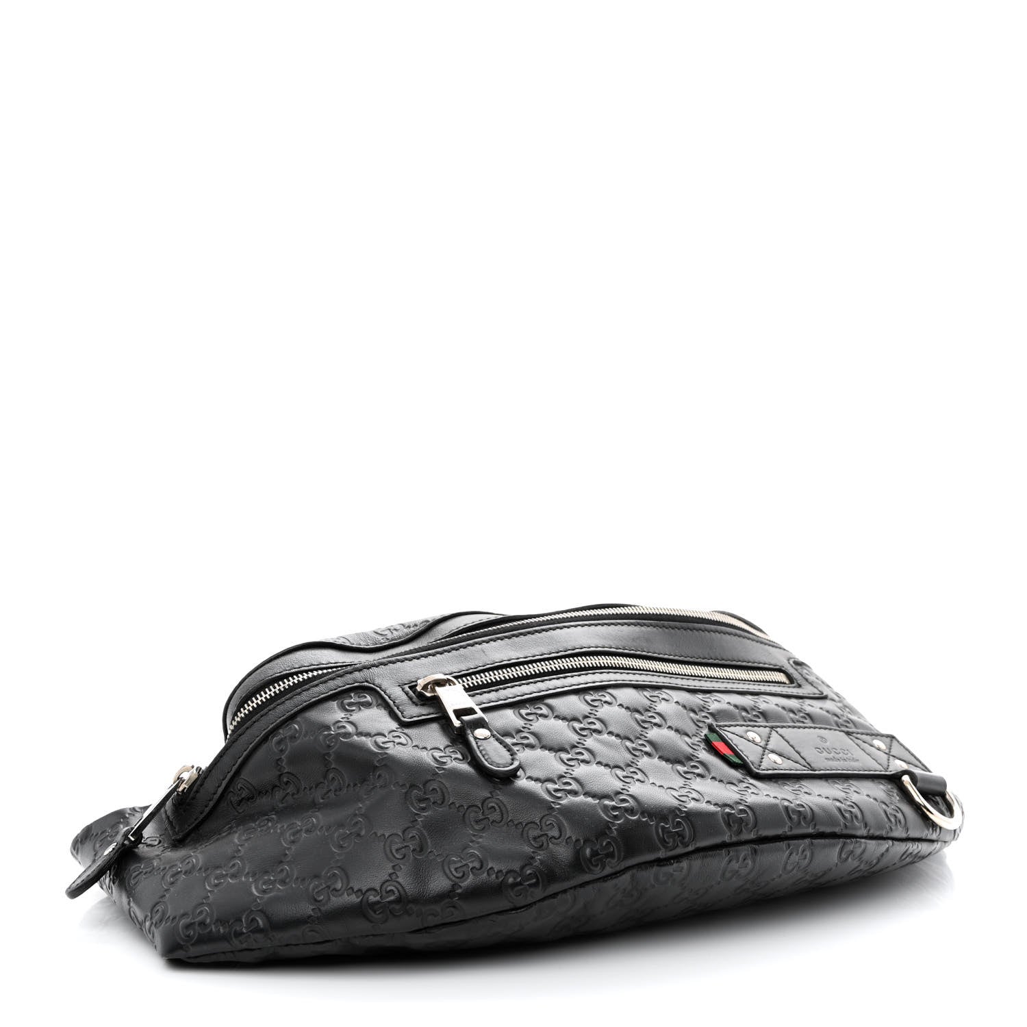 Gucci Guccissima Waist Belt Bag Black 4 of 12
