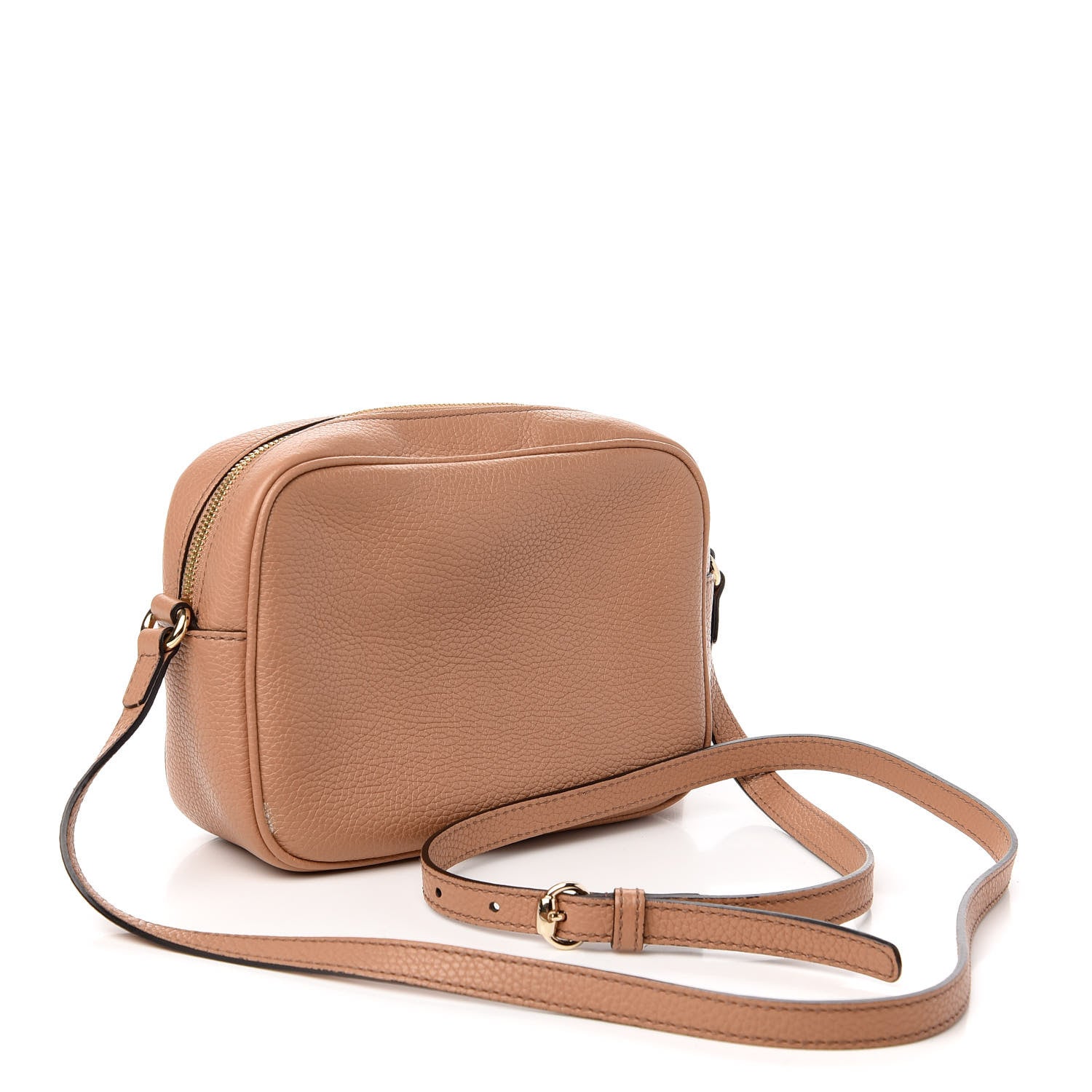 Gucci Pebbled Calfskin Small Soho Disco Bag Camelia 3 of 12