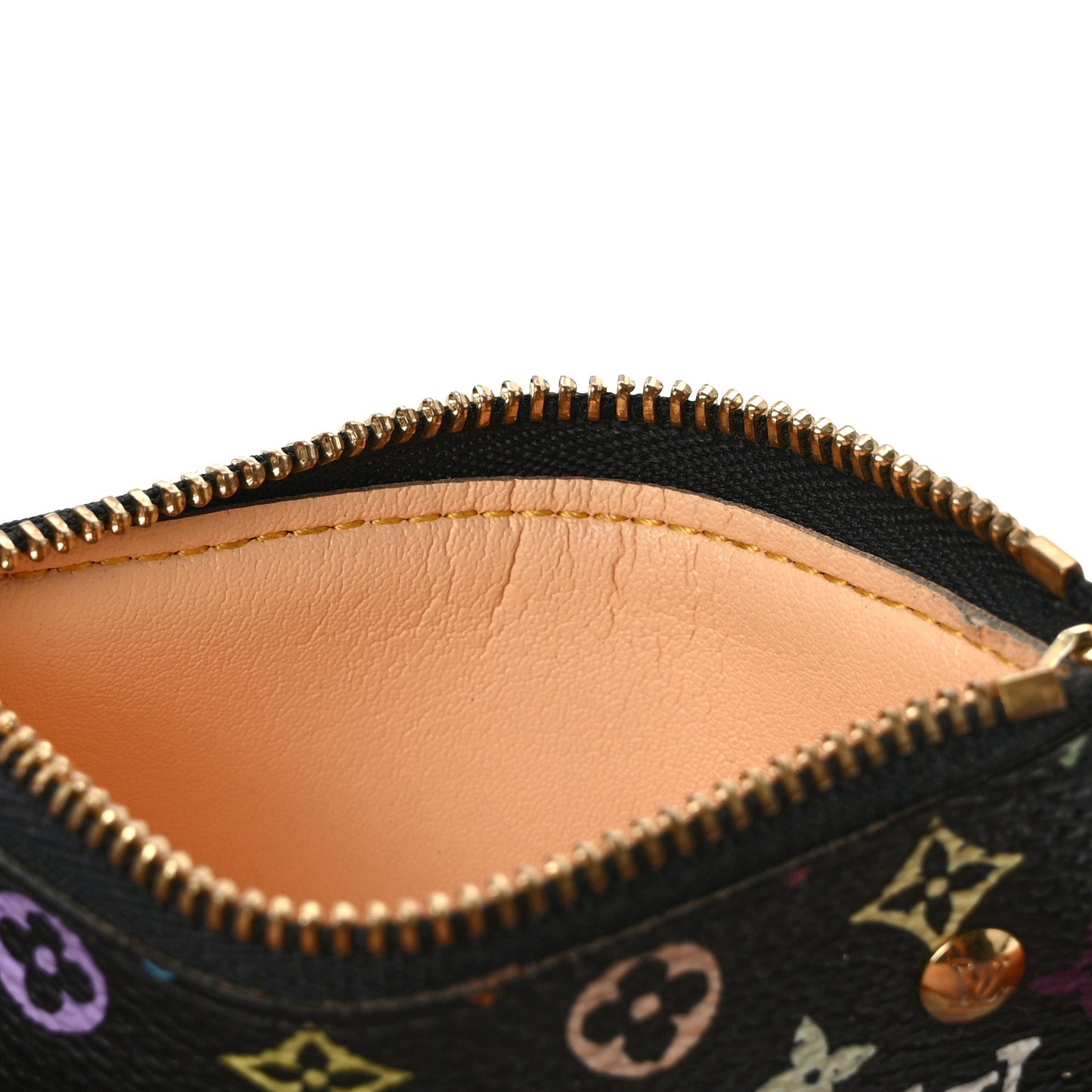 Monogram Multicolor Key Pouch Black