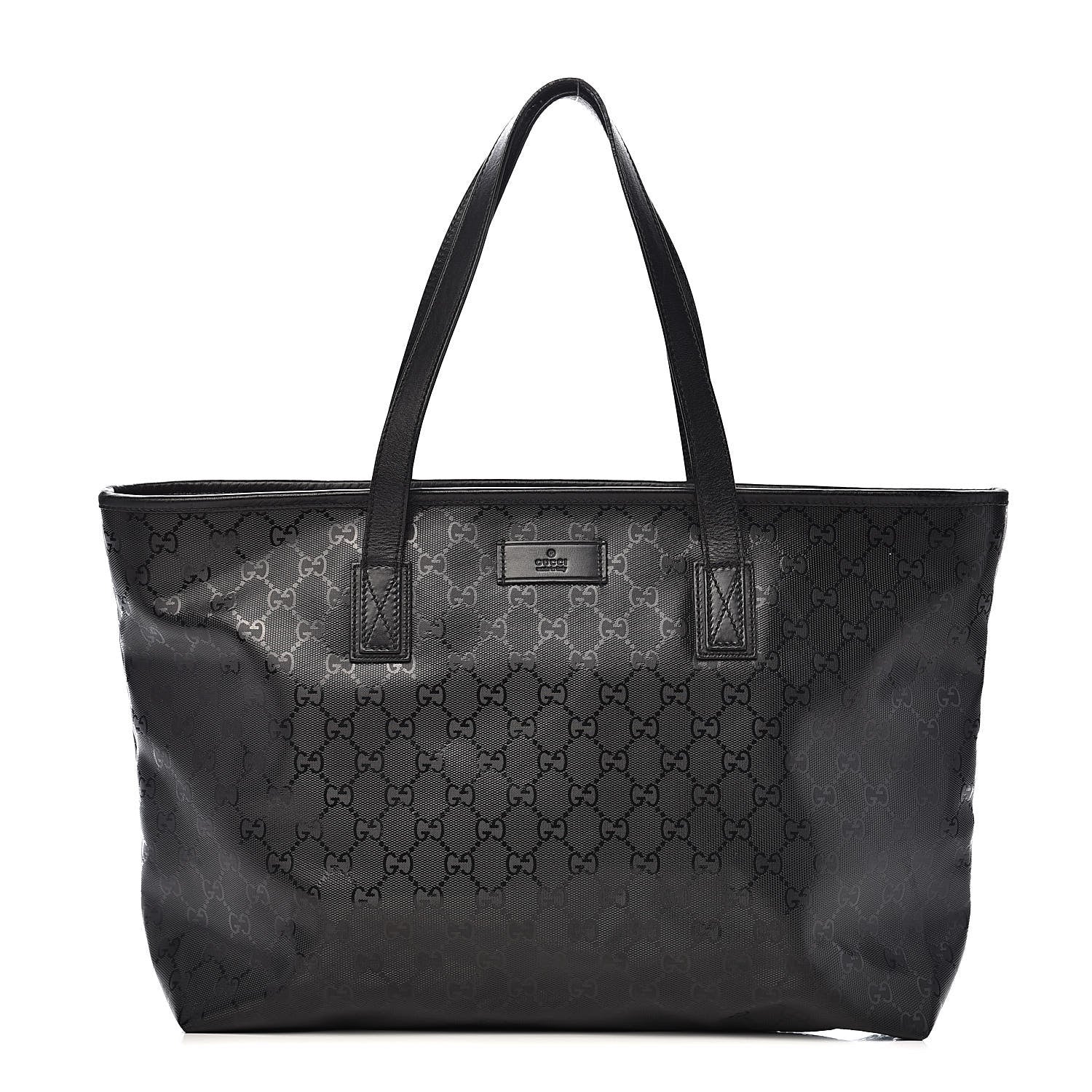 Gucci Imprime Monogram Medium Zippered Shopping Tote Black 1 of 13