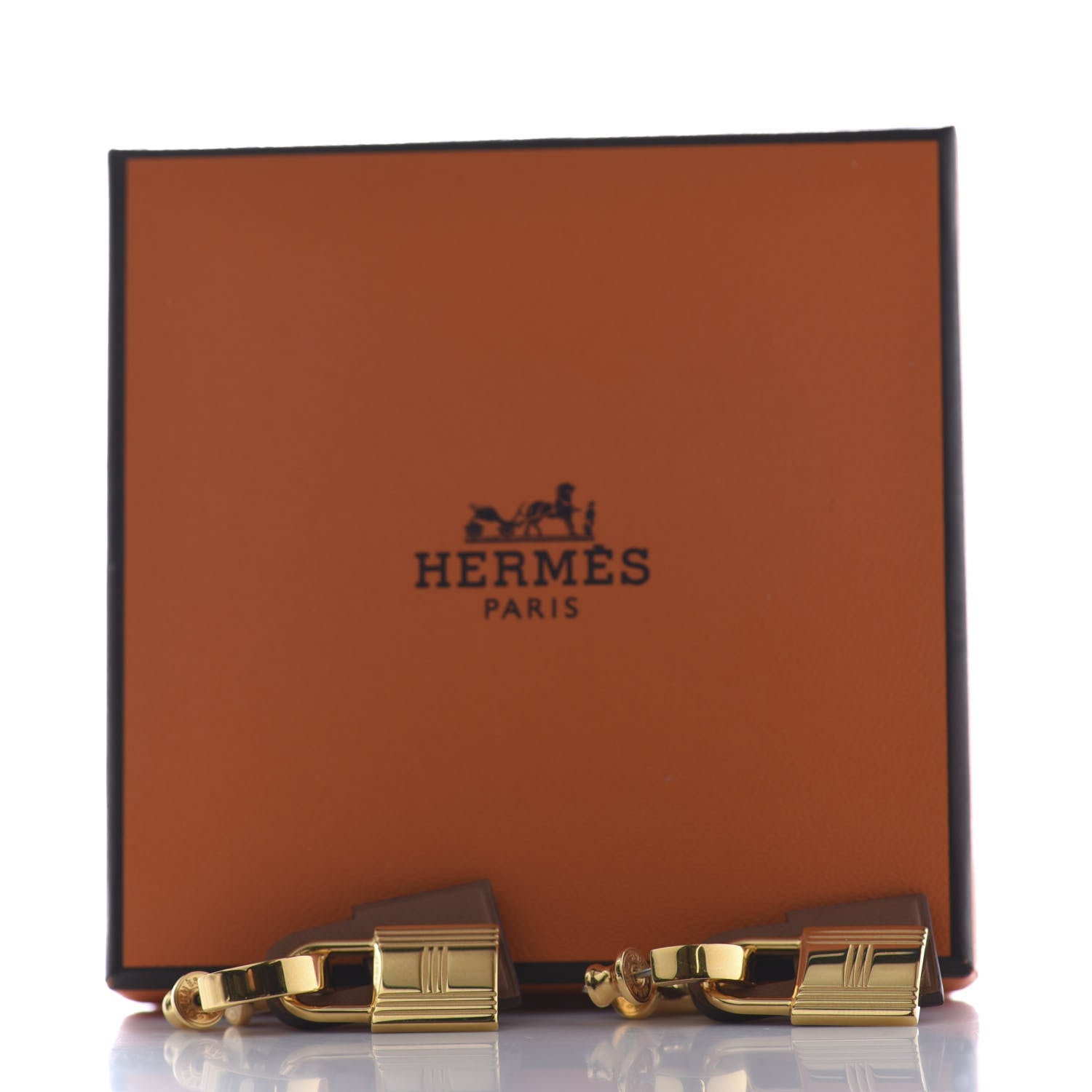 Hermes Swift O'Kelly Earrings Gold 6 of 6