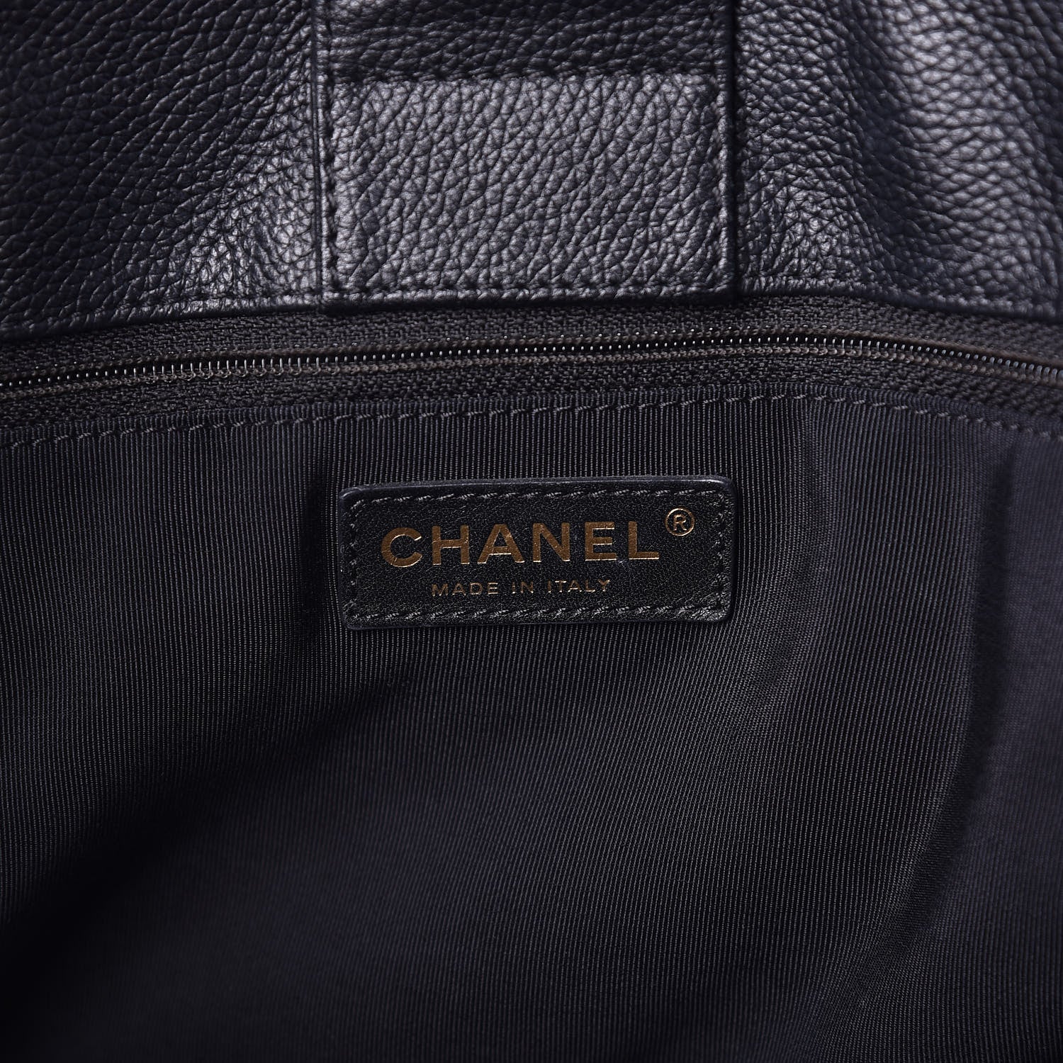 Chanel Calfskin Cerf Shopper Tote Black 6 of 16