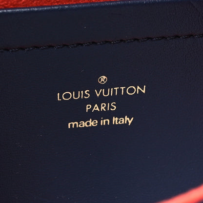 Louis Vuitton Lambskin Embossed Monogram LV Garden Pochette Coussin Navy 7 of 10