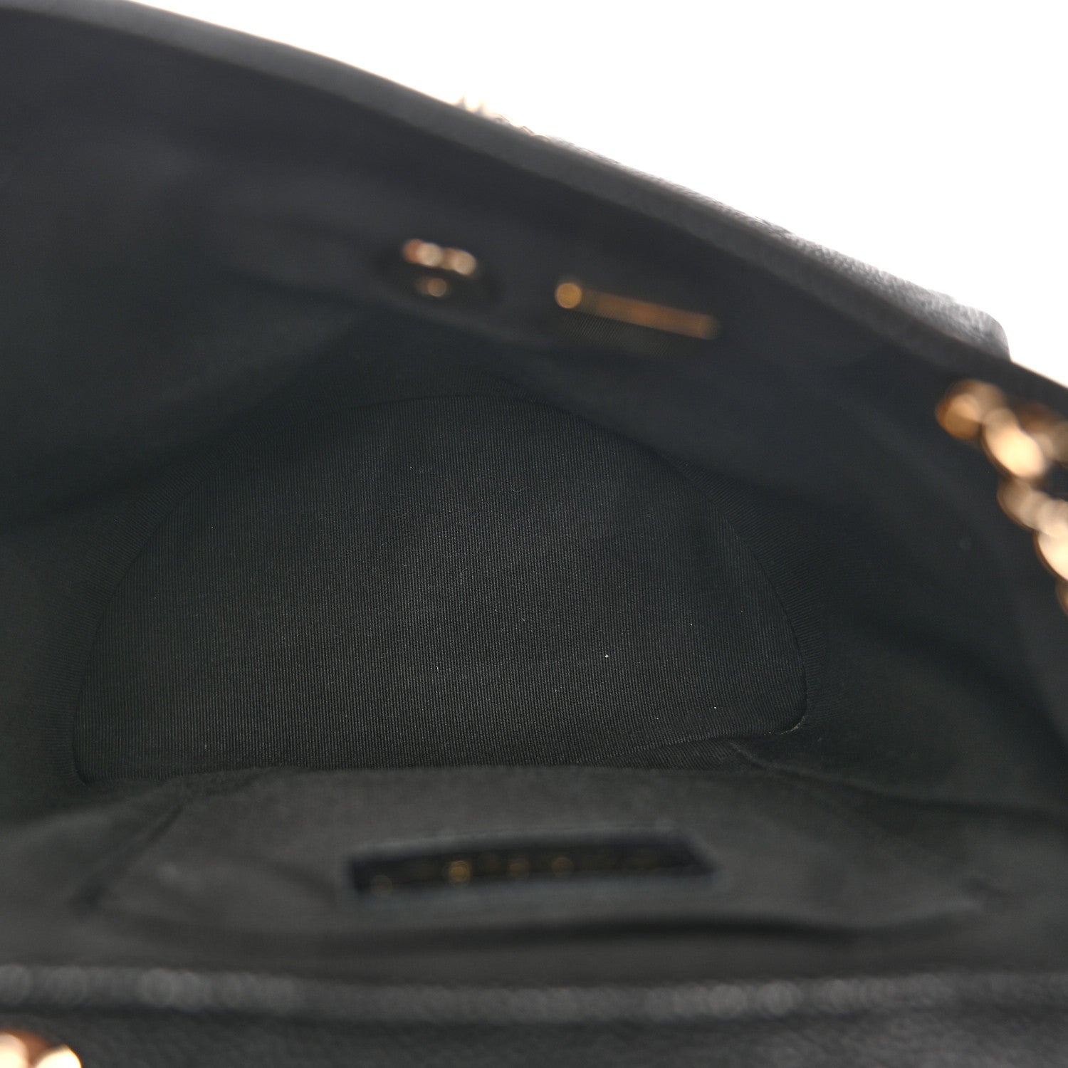 Chanel Shiny Caviar Quilted Medium Duma Pockets Drawstring Backpack Black 5 of 10