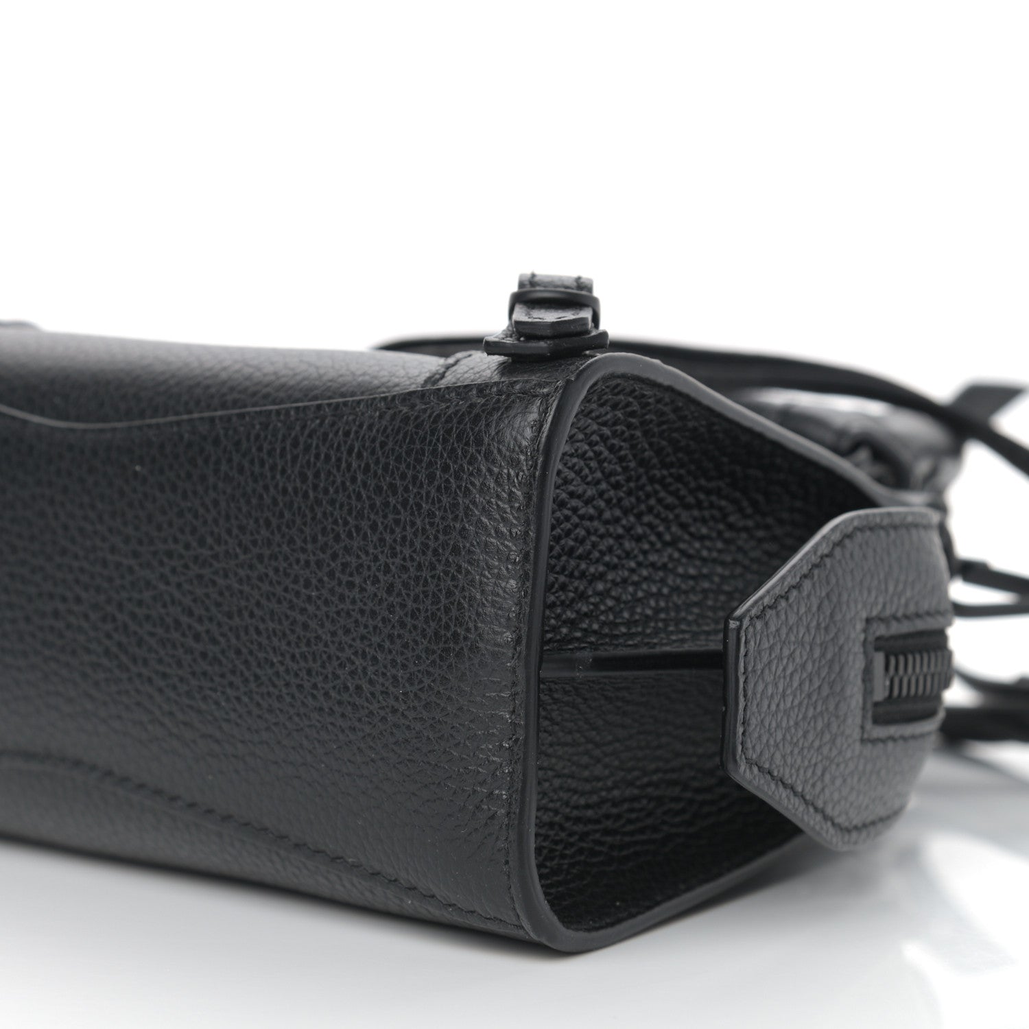 Balenciaga Grained Calfskin Neo Classic Hardware Nano City Crossbody Black 8 of 8
