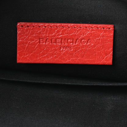 Balenciaga Agneau Arena Classic Gold Hardware Small Pouch Rouge Groseille 6 of 10