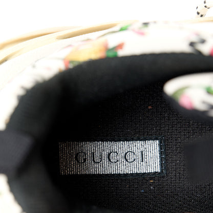Balenciaga X GUCCI Fabric Allover Logo Flora Print Womens Triple S Sneakers 38 Multicolor White 7 of 8