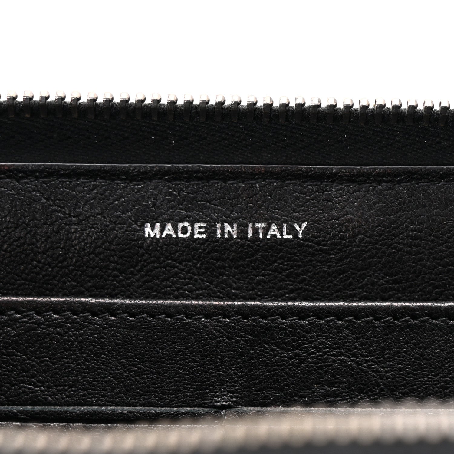 Chanel Crumpled Lambskin Studded Paris Dallas Zip Around Wallet Black 7 of 9