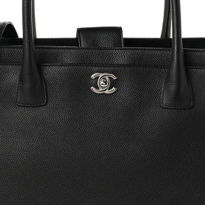Chanel Calfskin Cerf Executive Shopper Tote Black 8 of 10