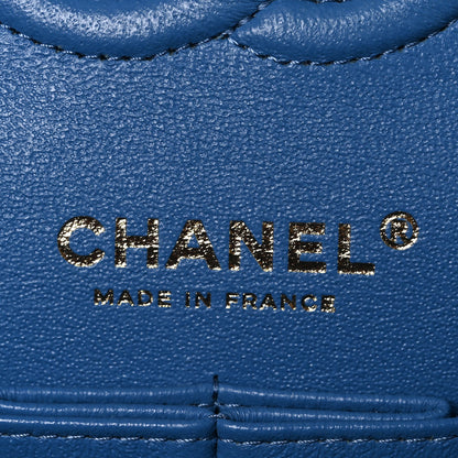 Chanel Caviar Quilted Medium Double Flap Blue 5 of 9