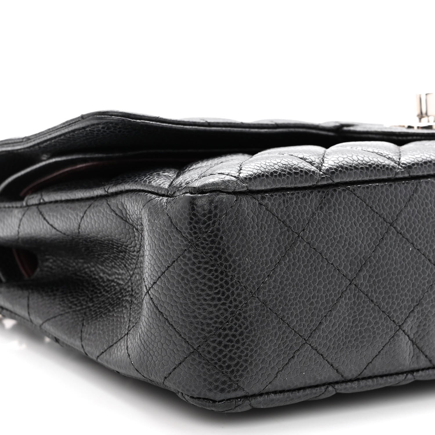 Chanel Caviar Quilted Medium Double Flap Black 9 of 10