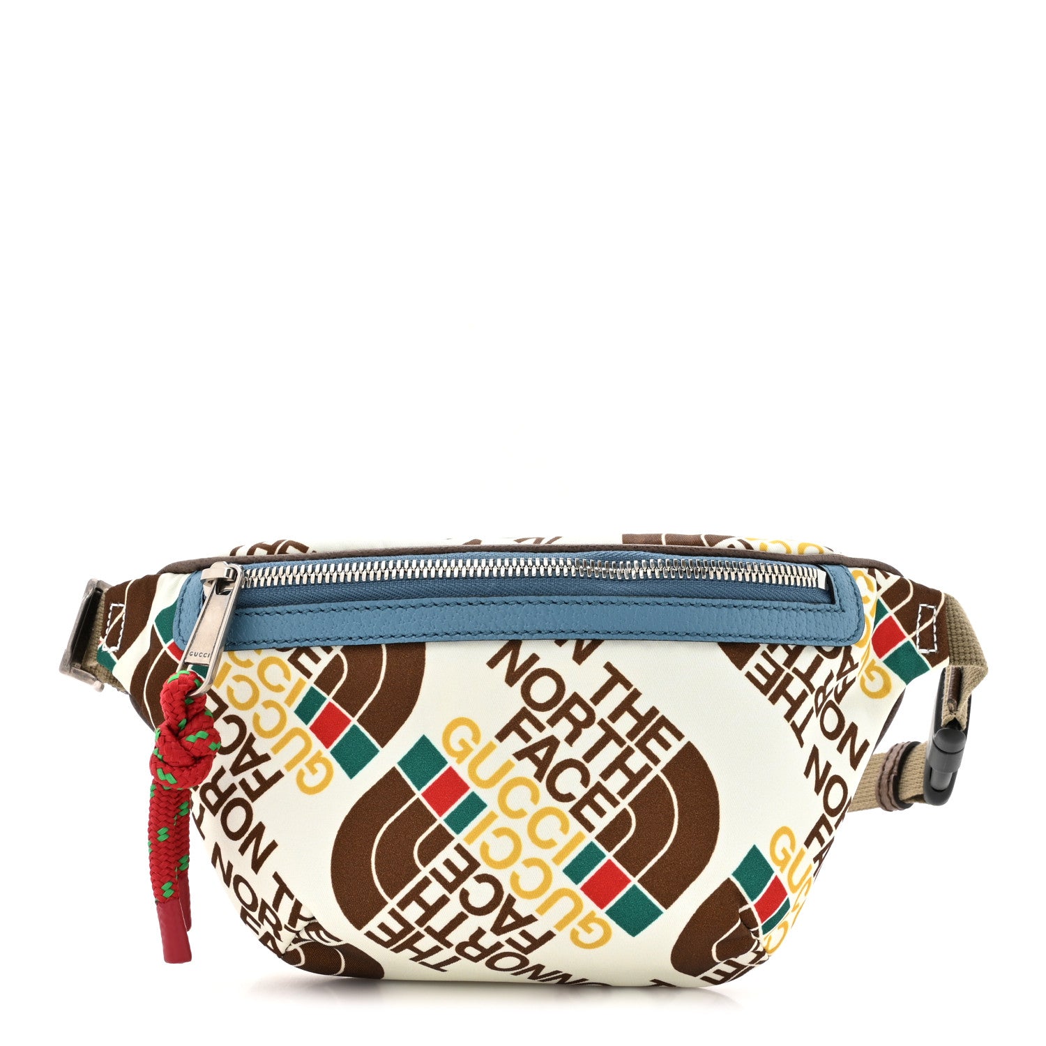 Gucci X THE NORTH FACE Econyl Nylon Belt Bag White Sky Blue 1 of 12